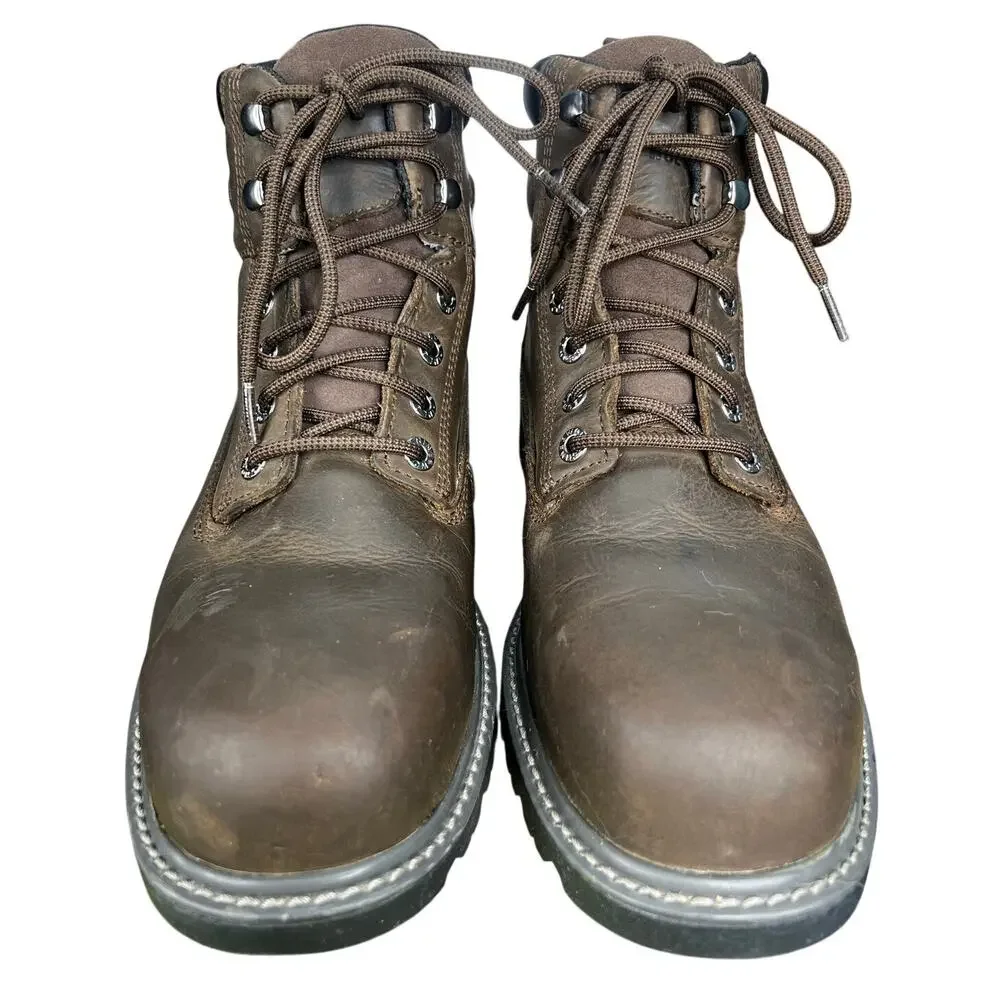 Wolverine Men’s Floorhand Brown Leather Steel Toe Work Boot Size US 12